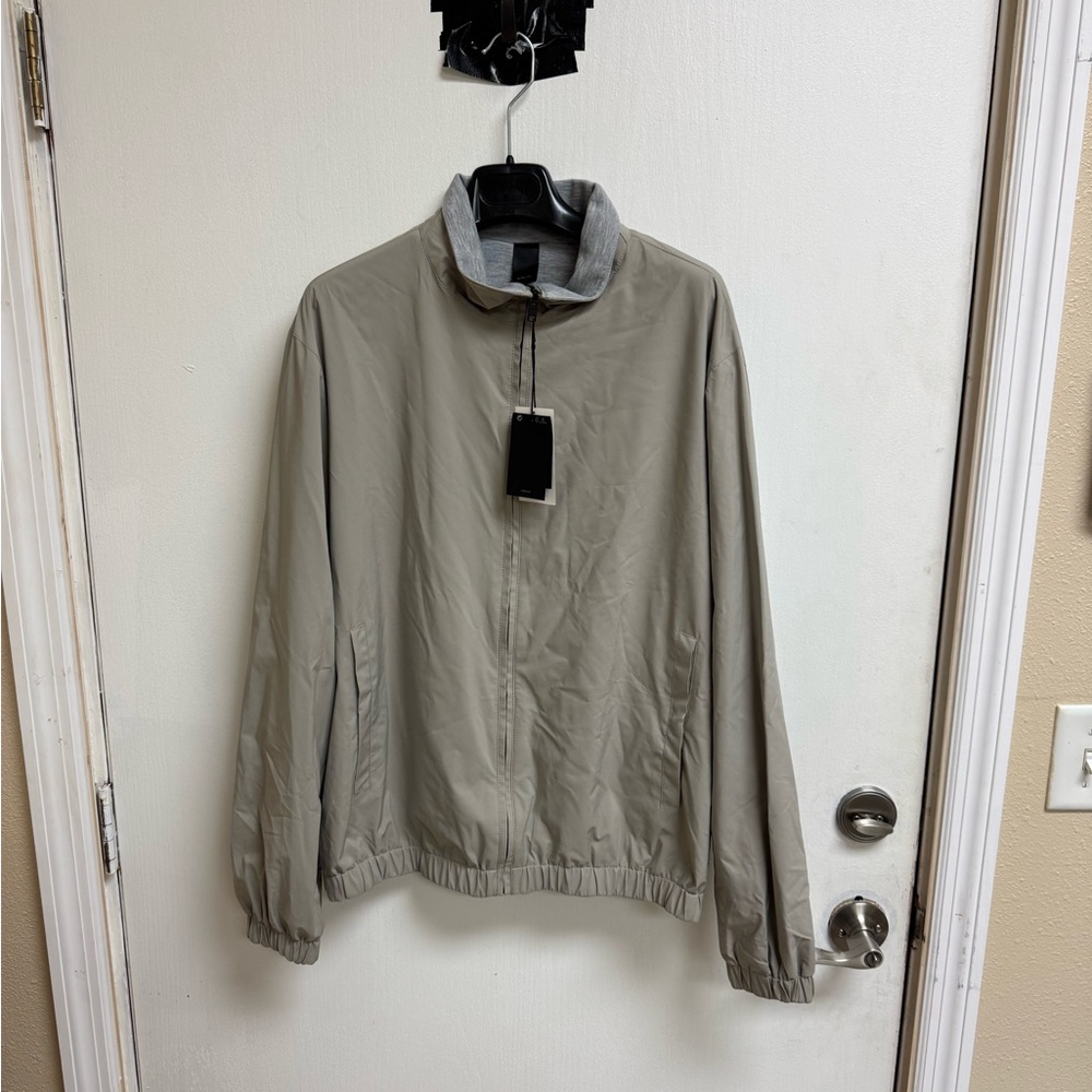 MANGO Men's Zip-Up Lyocell Jacket - Medium